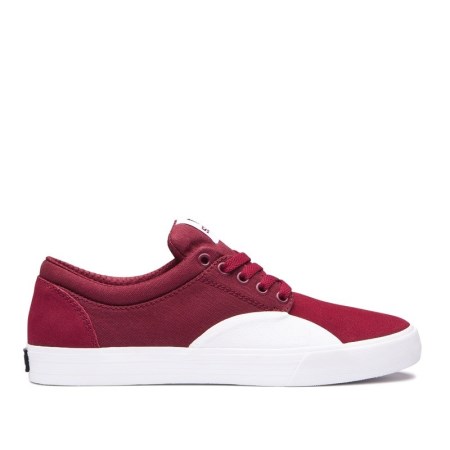 Supra Chino Mens Skate Shoes Red UK 30QYU